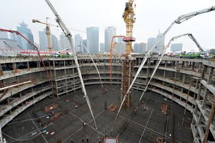 上海建工圓滿完成上海國際金融中心大底板砼澆搗，標志核心工程施工進入新階段